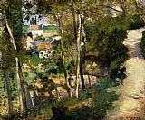 Camille Pissarro Famous Paintings - The Climbing Path, L'Hermitage, Pontoise